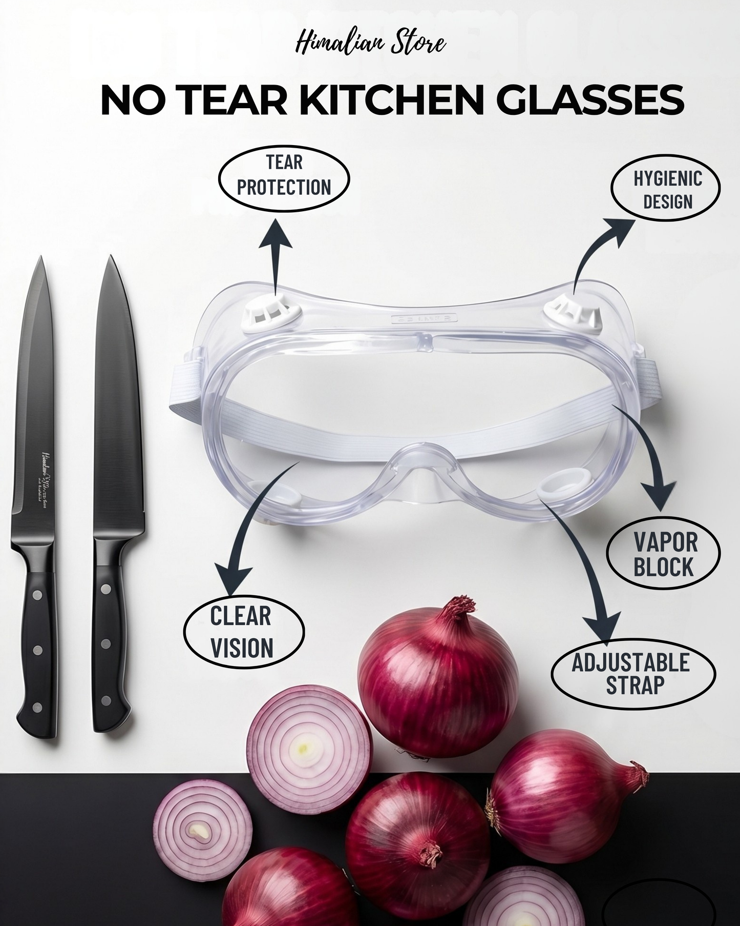 No Tears Kitchen Goggles